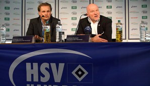 Andreas Rudolph (r.) ist als Präsident des HSV Hamburg zurückgetreten