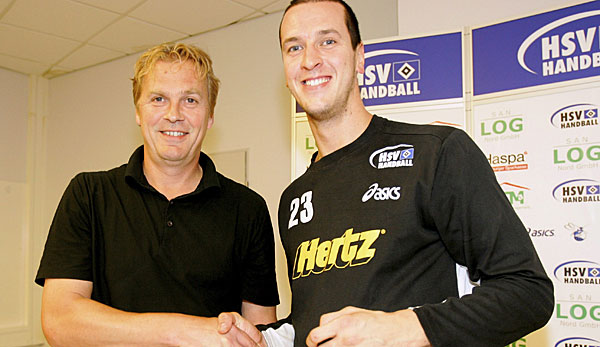 Christian Fitzek (l.) verlängerte 2006 den Vertrag mit Pascal Hens in Hamburg