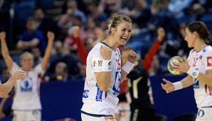 Pernille Wibe und Norwegen können sich über den Einzug ins Halbfinale freuen