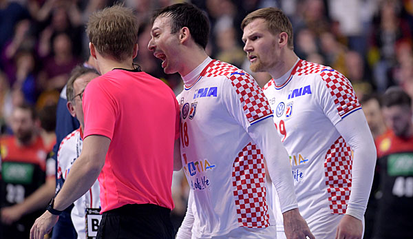 Die Kroaten fühlten sich von den Schiedsrichtern betrogen.