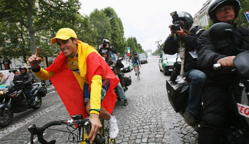 Der Spanier Alberto Contador siegte bei der Tour de France 2007