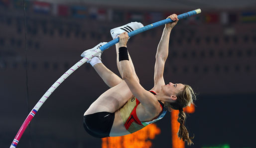 Silke Spiegelburg belegte bei den Olympischen Spielen in Athen den 13. Rang
