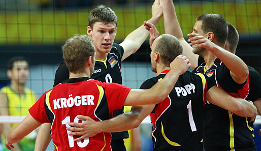 Den deutschen Volleyballern fehlt zum Einzug in die Finalrunde nur noch ein Sieg