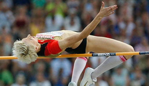 Ariane Friedrich schaffte nur 2,02 Meter - das reichte nur für Bronze