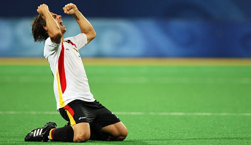 Philipp Zeller schoss im EM-Halbfinale gegen Spanien das 2:1-Siegtor für Deutschland