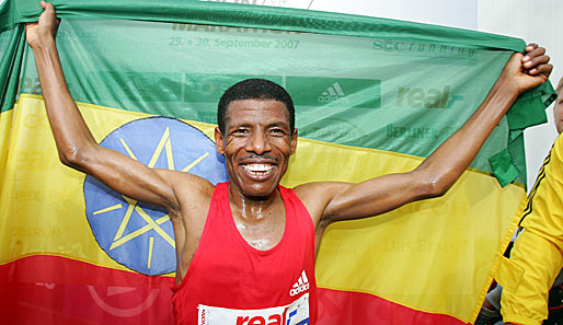 Haile Gebrselassie peilt beim Berlin-Marathon den Weltrekord-Hattrick an
