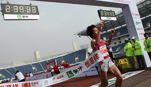 Bai Xue gewann bei der diesjährigen Leichtathletik-WM die Gold-Medaille im Marathon