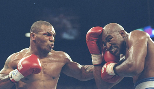 Der folgenschwere Kampf: Am 28. Juni 1997 trafen Mike Tyson (l.) und Evander Holyfield aufeinander