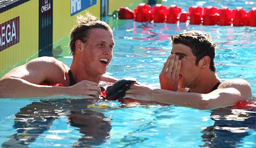 Die Fans in Berlin freuen sich auf das erneute Duell zwischen Paul Biedermann und Michael Phelps