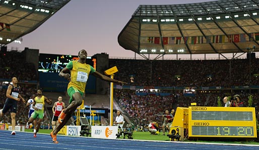 Usain Bolt - der Außerirdische: 19,19 Sekunden über 200m in Berlin sind Weltrekord