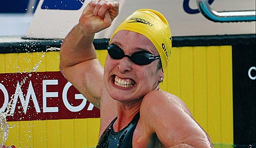 Marieke Guehrer jubelt über ihren Weltrekord