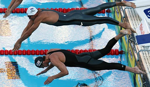 Michael Phelps muss zwar bald wieder in Badehose ran, aber der neue Startblock lässt hoffen