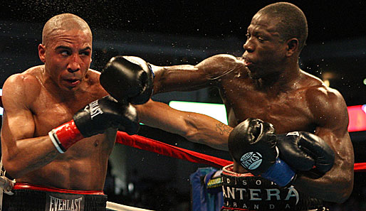 Edison Miranda (r.) kämpfte im Mai 2009 gegen Andre Ward