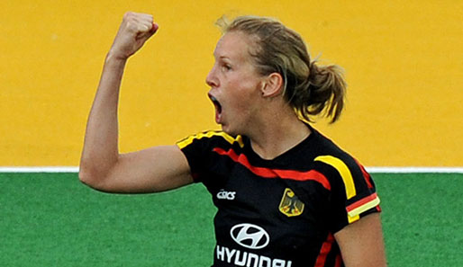 Fanny Rinne, Kapitänin der deutschen Hockey-Nationalmannschaft, hat Mannheim ins Finale geführt