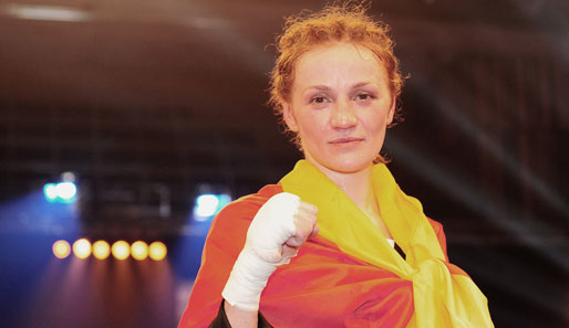Im Jahr 2009 stieg Ina Menzer drei Mal in den Ring - und gewann alle Kämpfe