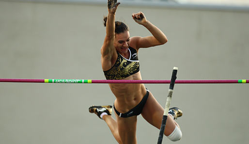 Jelena Issinbajewa wurde sowohl 2004 als auch 2008 Stabhochsprung-Olympiasiegerin