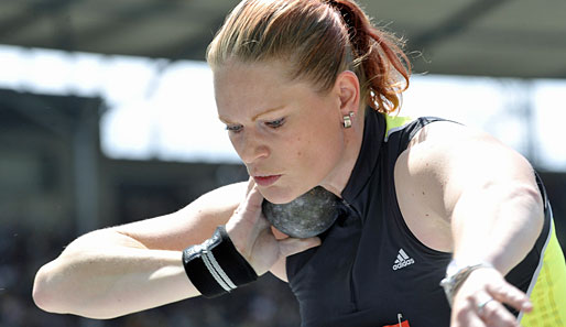Nadine Kleinert gewann bei den Olympischen Spielen 2004 in Athen Silber
