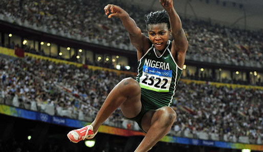 Die Nigerianerin Blessing Okagbare gewann bei den Olympischen Spielen 2008 Bronze