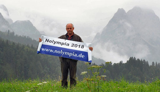 Bauern in Garmisch-Partenkirchen protestieren gegen Münchens Olympiabewerbung