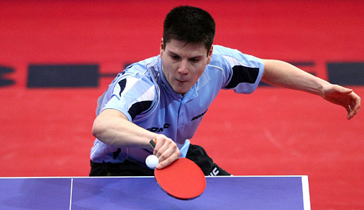 Dimitrij Ovtcharov holte 2010 Silber im Mannschaftswettbewerb der Tischtennis-WM in Moskau