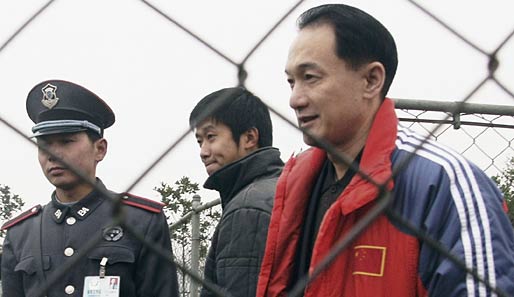 Auch der frühere Verbandschef Xie Yalong (r.) steht unter Korruptionsverdacht