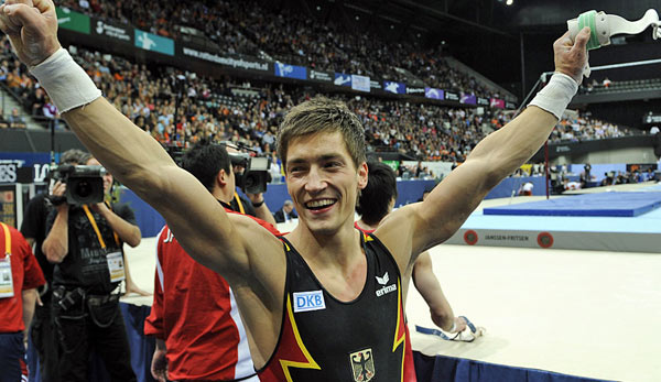 Philipp Boy gewann bei der Turn-WM in Rotterdam die Silbermedaille