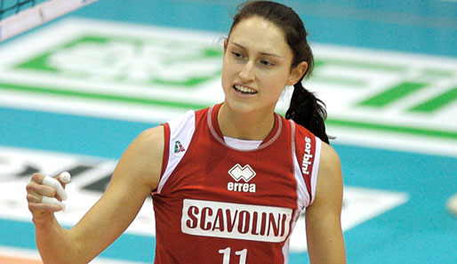 Blockerin der Volleyball-WM 2010 in Japan: Christiane Fürst