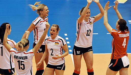 Die deutschen Volleyballerinnen hatten gegen Thailand wenig Mühe