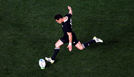Der Neuseeländer Daniel Carter gehört zu den besten Kickern der Weltmeisterschaft