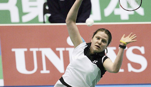 Juliane Schenk unterlag beim China Masters im Viertelfinale der Chinesin Wang Shixian