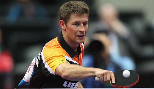 Bastian Steger gewann das entscheidende Spiel 3:2 gegen Tang Peng