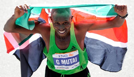 Der letztjährige Gewinner des New-York-Marathons: Der Kenianer Geoffrey Mutai