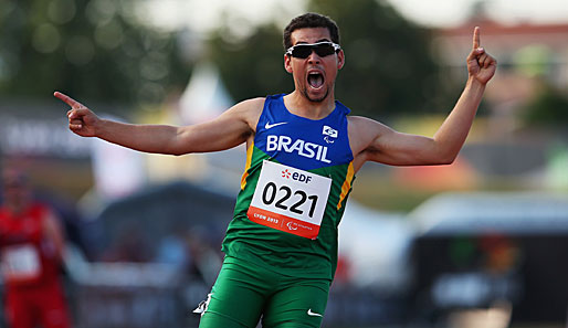Der Brasilianer Alan Oliveira lief in Lyon einen neuen Weltrekord über 200 Meter