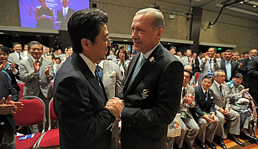 Der türkische Ministerpräsidentm Tayyip Erdogan hat die Olympia-Vergabe an Japan kritisiert
