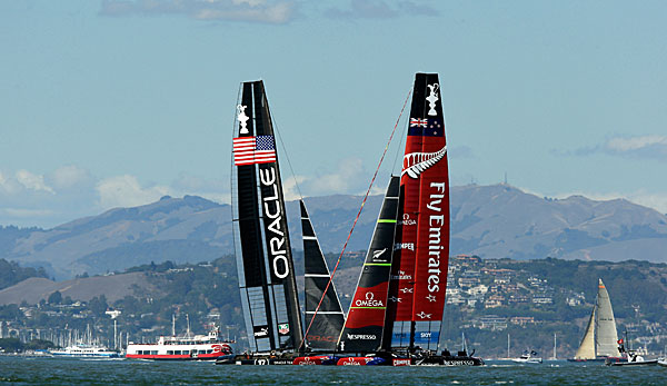 Das Oracle-Team der USA konnte den Rückstand auf Team New Zealand weiter verkürzen