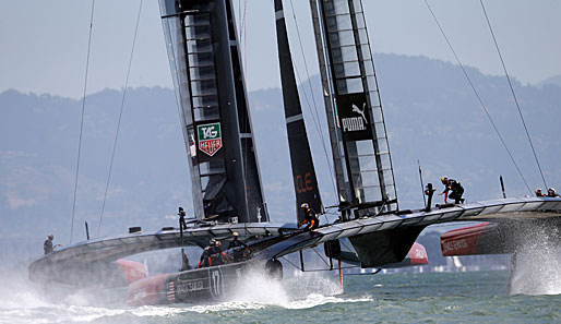Oracle hat mit Herausforderer Neuseeland in San Francisco stark zu kämpfen