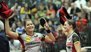 Das Duo Solja/Winter gewinnt das nächste Gold für den DTTB bei der Tischtennis-EM in Schwechat
