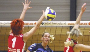 Die Dresdner Volleyballerinnen stehen im Halbfinale