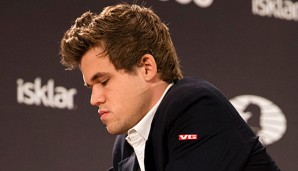 Carlsen musste bislang ein Remis abgeben