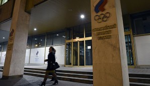 Im russischen NOK-Gebäude wird über den russischen Kampf gegen Doping entschieden
