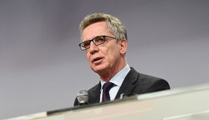 Bundesinnenminister Thomas de Maiziere setzt sich für den Fond für DDR-Dopingopfer ein