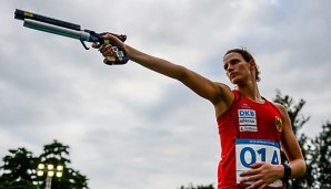 Lena Schöneborn gewann bei der WM in Moskau gemeinsam mit Annika Schleu Gold in der Staffel