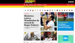Die Mundo Deportivo unterstreicht noch einmal die historische Leistung von Federer
