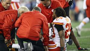 NFL-Star Eric Berry von den Kansas City Chiefs zog sich im Spiel gegen die New England Patriots einen Achillessehnenriss zu