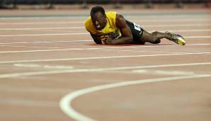 Drama, Drama, Drama! Usain Bolt verletzt sich in seinem letzten Karriere-Rennen als Schlussläufer der jamaikanischen 4x100-m-Staffel und erreicht nicht das Ziel. Schlimmer hätte diese Legenden-Karriere wohl nicht enden können ...