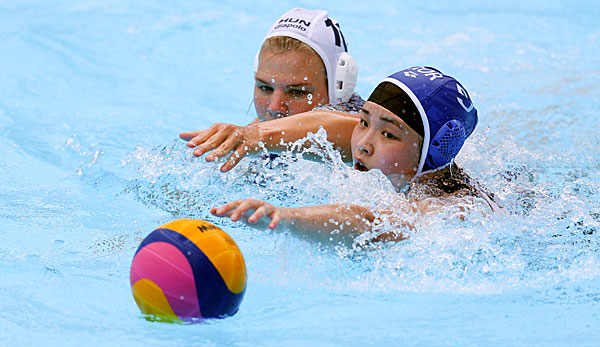 Die Wasserballerinnen aus Südkorea unterlagen Ungarn mit 0:64.