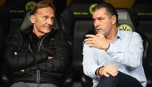 Äußerten sich beide zu einer möglichen Unterbrechung der Bundesliga vor dem Revierderby gegen Schalke 04 am Wochenende: BVB-Boss Hans-Joachim Watzke und Sportdirektor Michael Zorc.