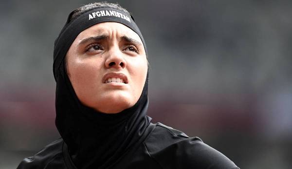 Sprinterin Kimia Yousofi nahm für Afghanistan an den Olympischen Spielen in Tokio teil.