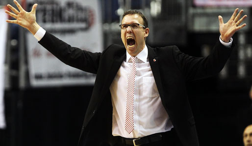 Bambergs Trainer Chris Fleming erlebte eine Niederlage seiner Mannschaft in Zagreb