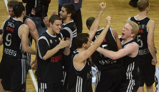 Ließen Ludwigsburg keine Chance: Die Brose Baskets Bamberg jubeln über den Sieg